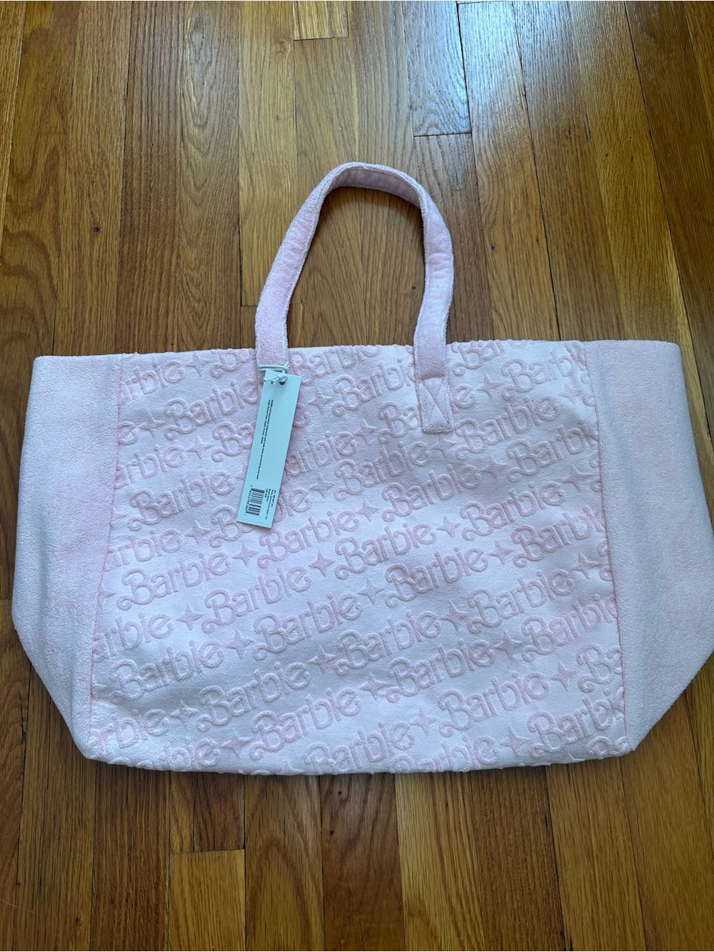 Stoney Clover Lane x Barbie Embossed Pink Tote Bag NWT